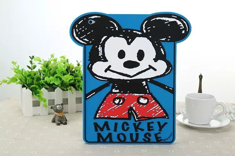 Cute Baby Mickey Mouse Silicone Case For Ipad Air 2